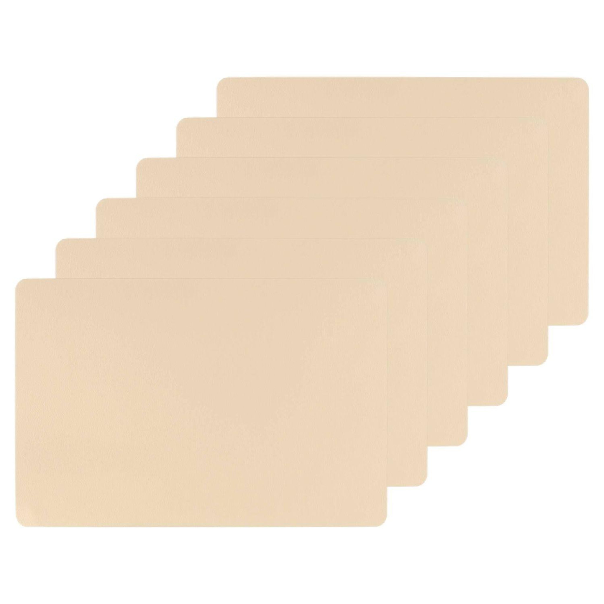 Voir la diapositive 1 : SECRET DE GOURMET Lot de 6 Sets de table rectangulaire Tenor