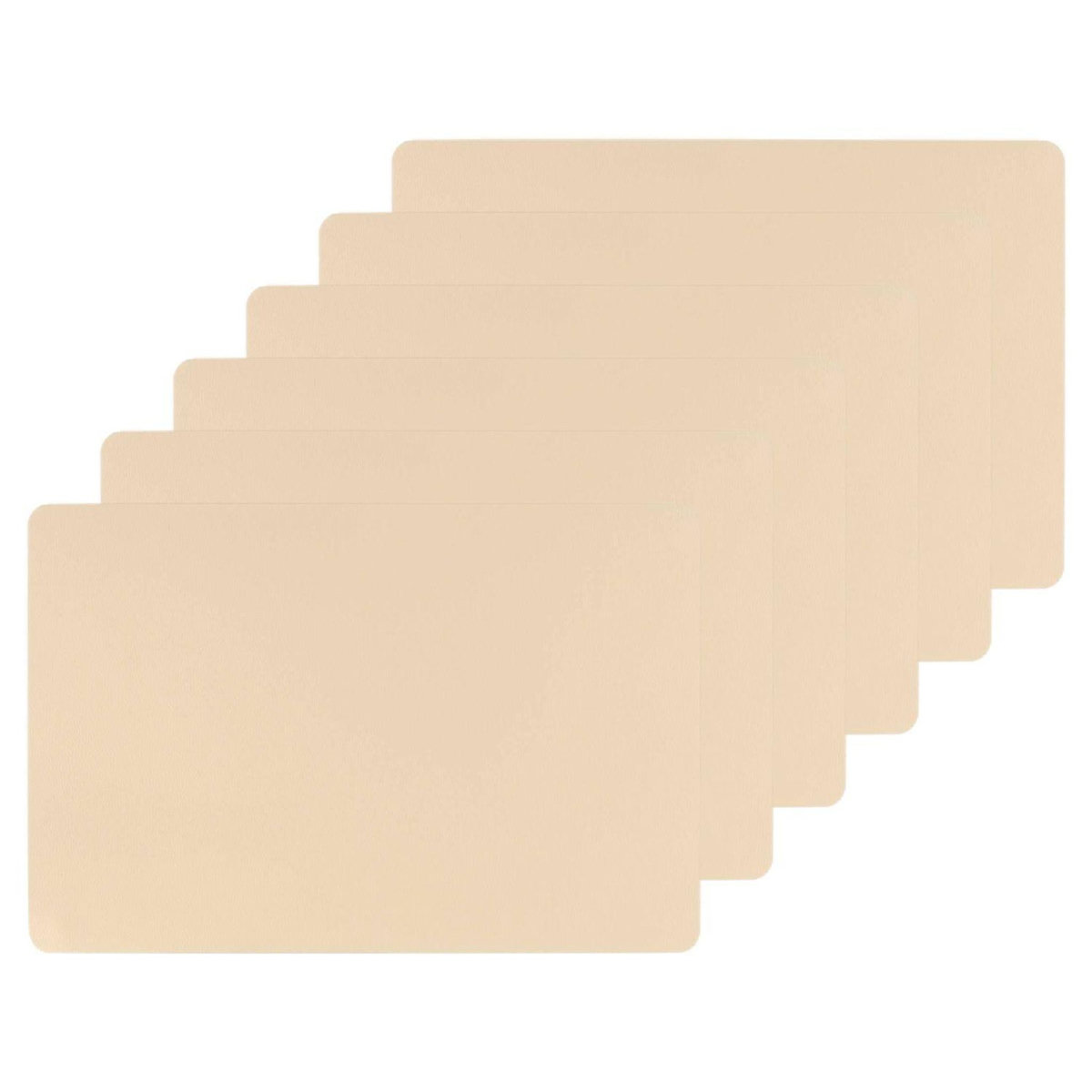 SECRET DE GOURMET Lot de 6 Sets de table rectangulaire Tenor