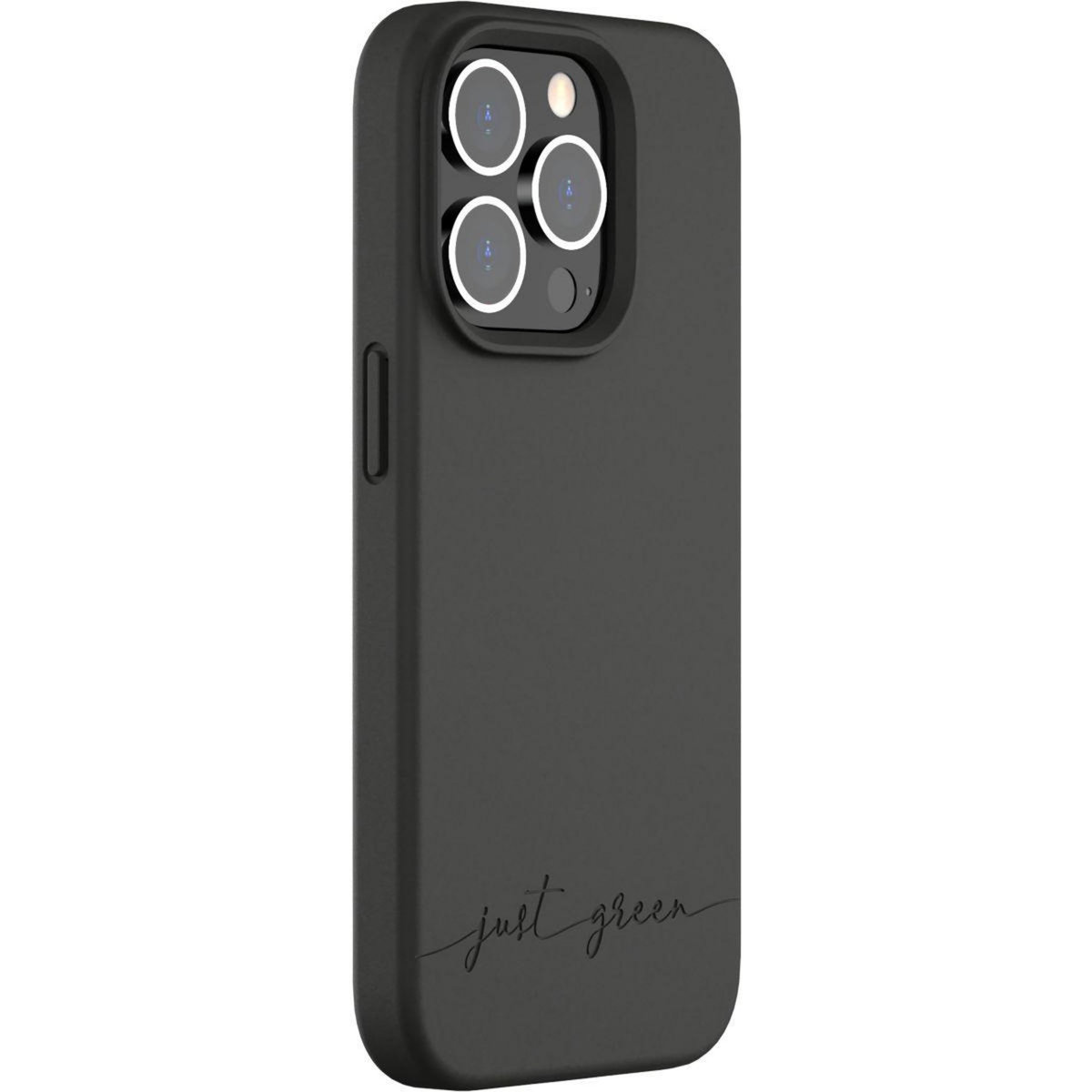 JUST GREEN Coque iPhone 14 Pro Bio noir