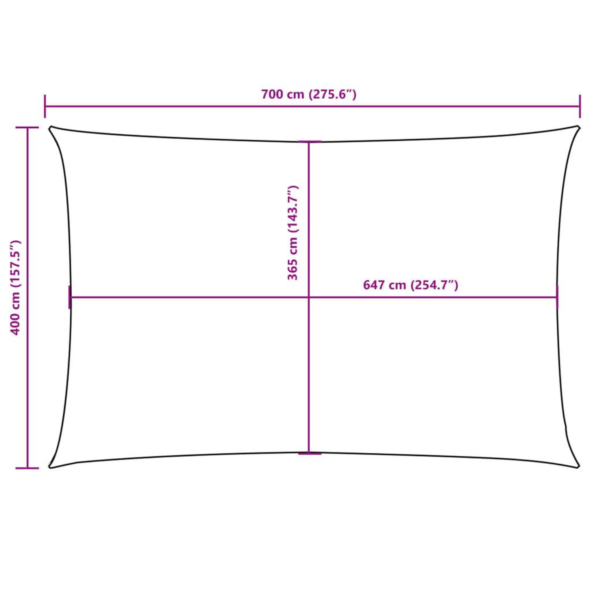 Voir la diapositive 6 : VIDAXL Voile de parasol tissu oxford rectangulaire 4x7 m marron