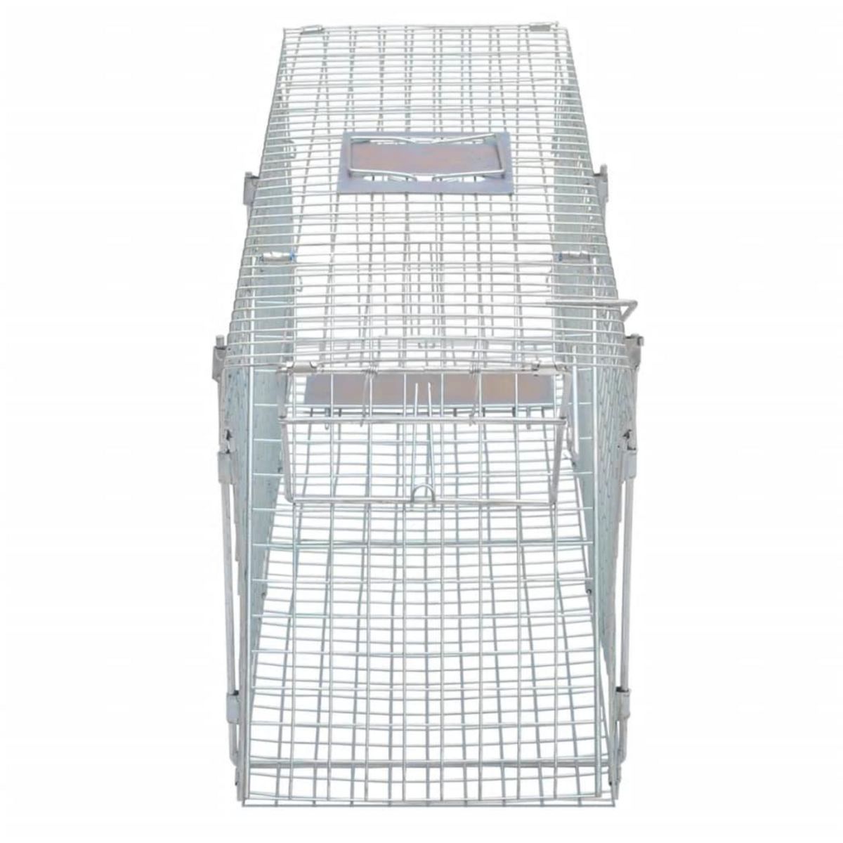 VIDAXL Piege a animaux galvanise 100 cm