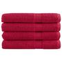 Voir la diapositive 1 : VIDAXL Serviettes de qualité supérieure SOLUND 4 pcs rouge 600 g m²