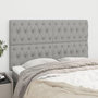 Voir la diapositive 1 : VIDAXL Tetes de lit 4 pcs Gris clair 80x7x78/88 cm Tissu