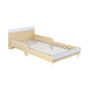Voir la diapositive 1 : SWEEEK Lit enfant 90 x 190cm effet bois. couleur blanc et bois
