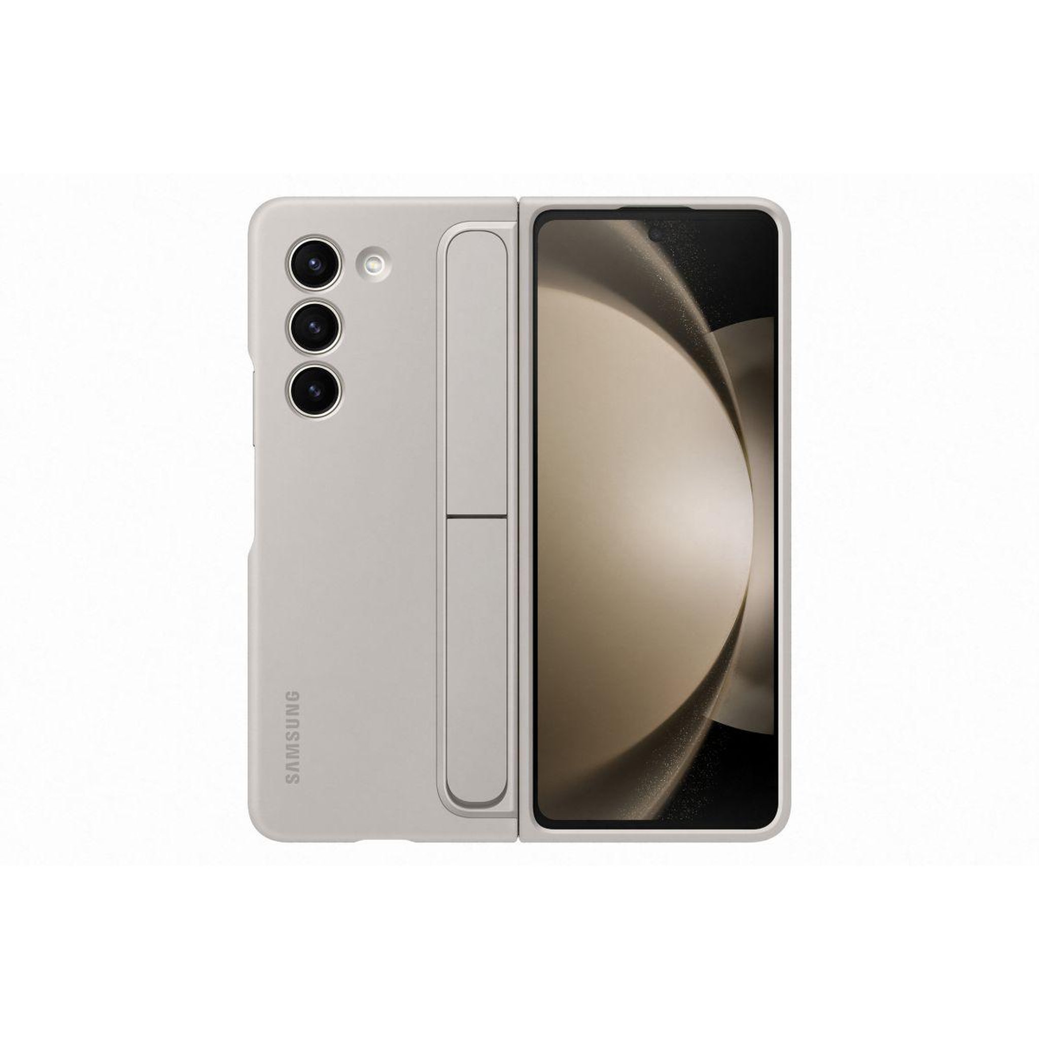 Voir la diapositive 4 : Samsung Coque z fold 5 avec lanière crème