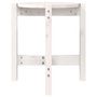 Voir la diapositive 5 : VIDAXL Table basse Blanc Ø 42,5x45 cm Bois massif de pin
