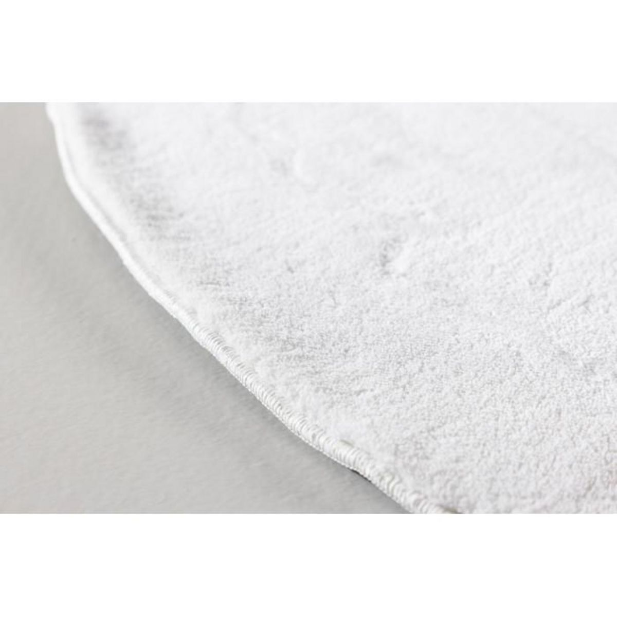 Paris Prix Tapis Déco Rond  Nixie  200cm Blanc