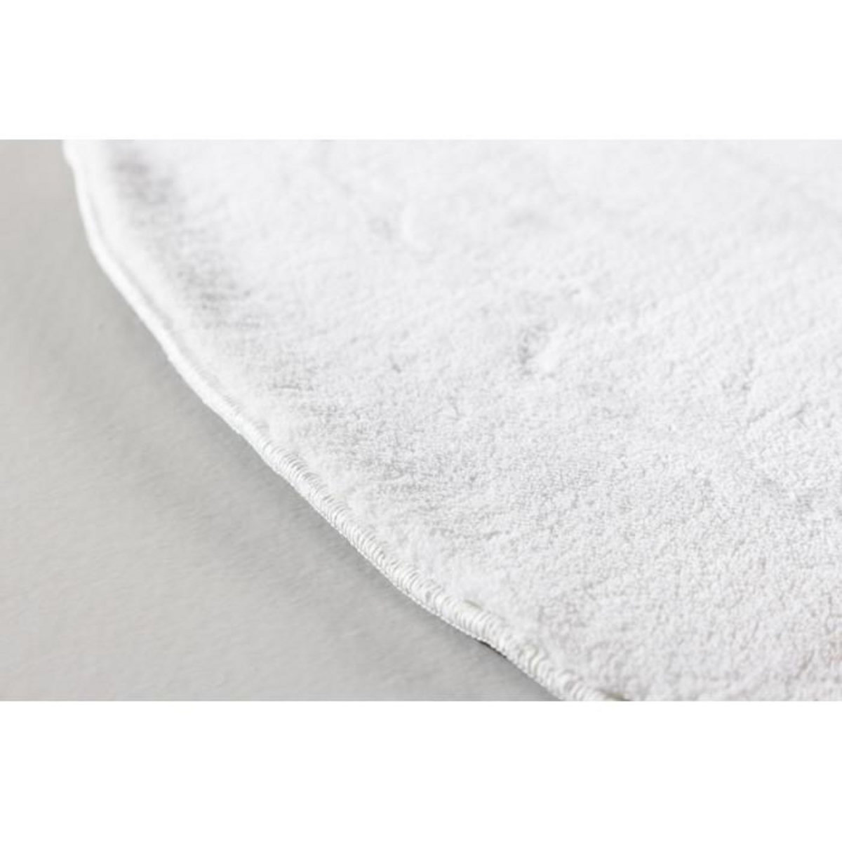 Paris Prix Tapis Déco Rond  Nixie  200cm Blanc