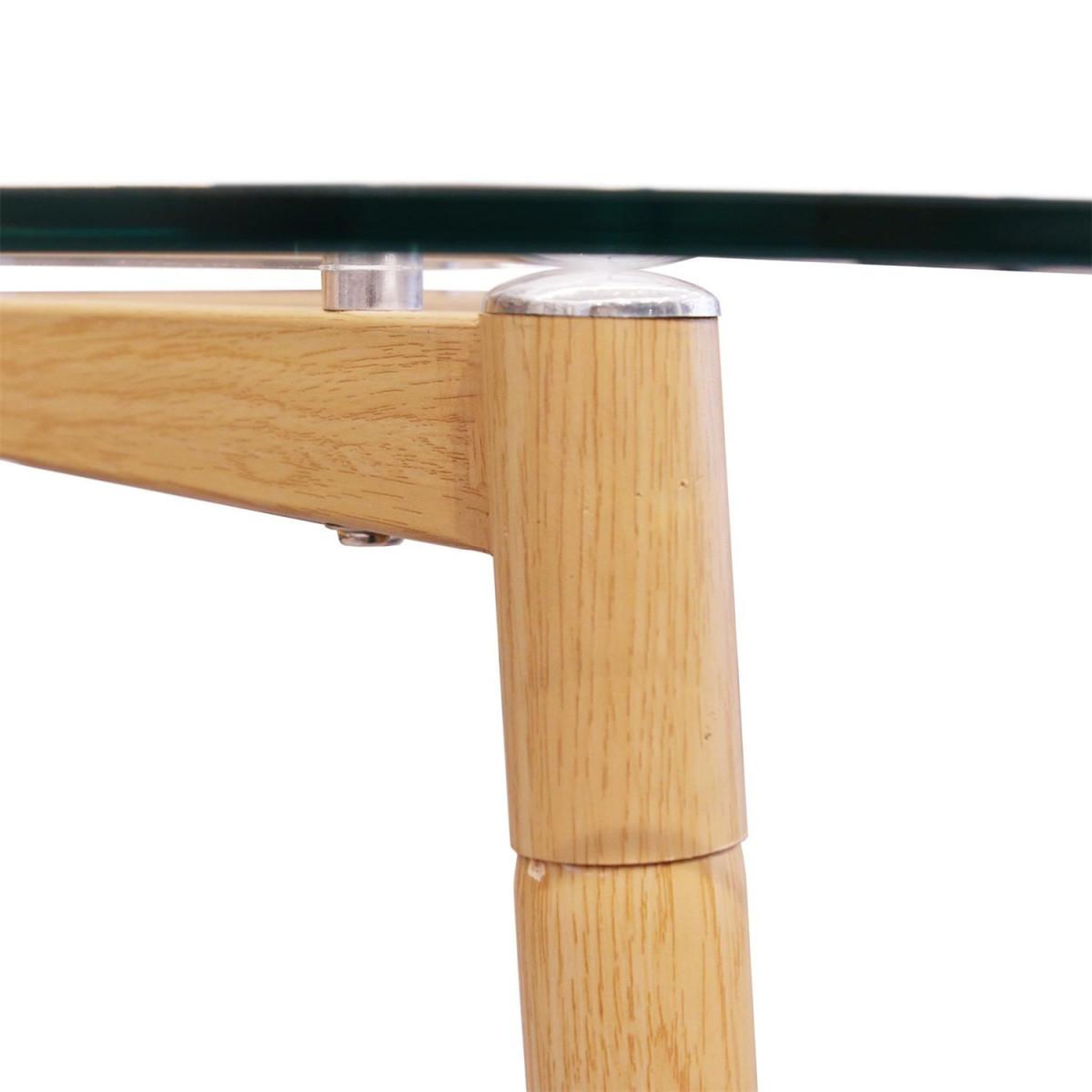 Voir la diapositive 4 : The Home Deco Factory Table de repas en verre  glosa  115cm transparent
