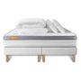 Voir la diapositive 2 : SEPTNUITS Pack matelas + double sommiers Memo Zen Mousse à mémoire de forme 5 zones de confort MAXI épaisseur