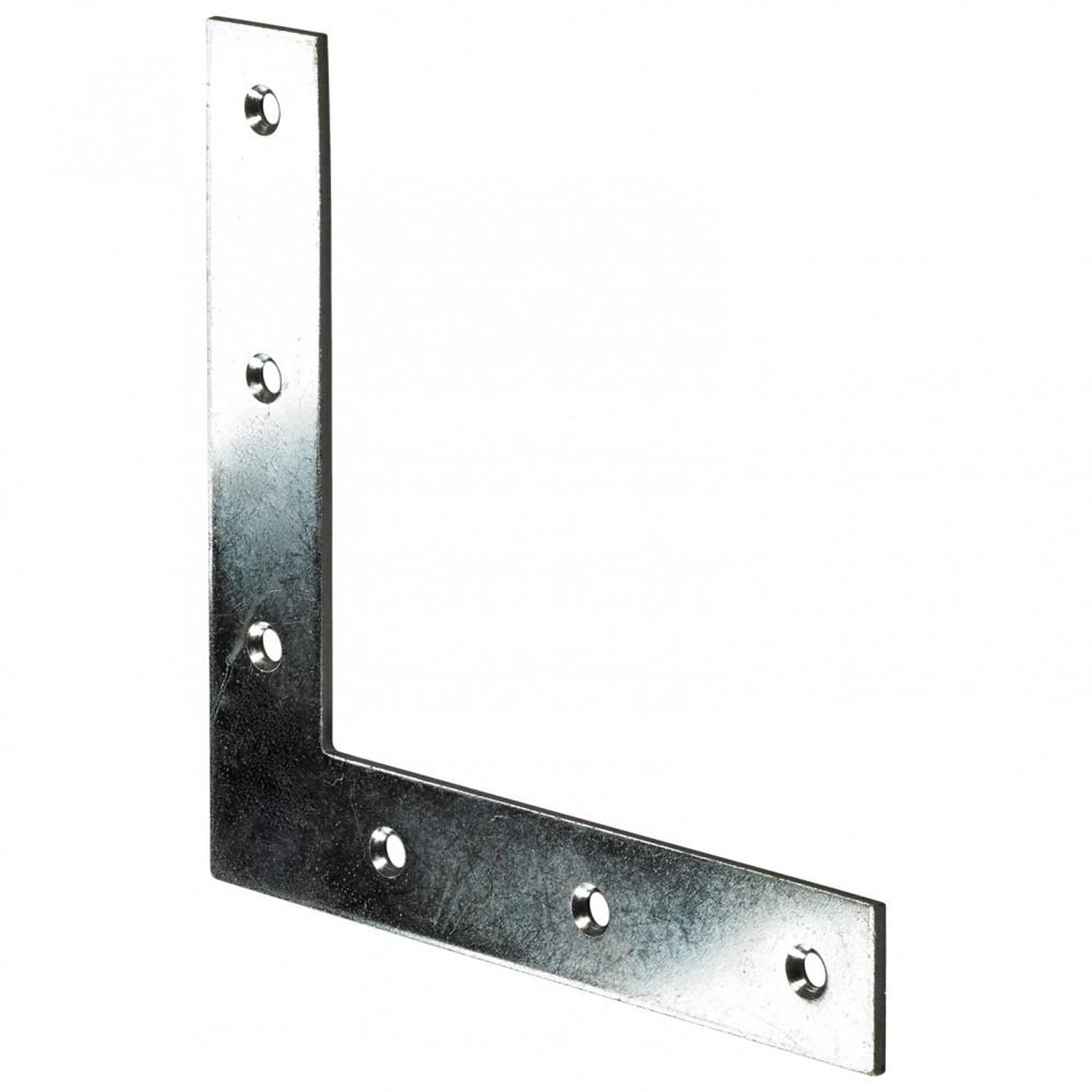 CENTRALE BRICO 1 équerre d'assemblage plate acier zingué HETTICH, l.120 mm