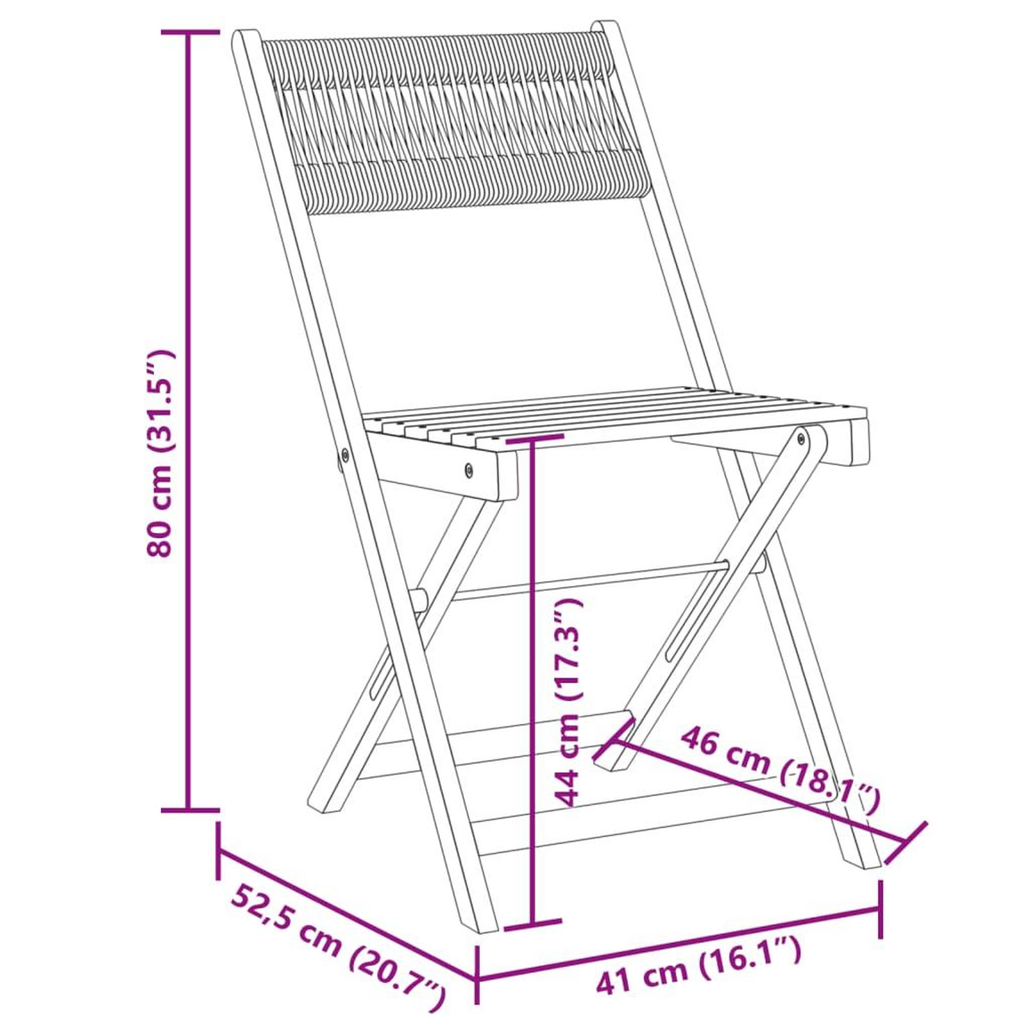 Voir la diapositive 6 : VIDAXL Chaises de bistrot lot de 2 beige bois d'acacia et corde