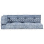 Voir la diapositive 2 : VIDAXL Coussin de canape palette Indigo Tissu Patchwork