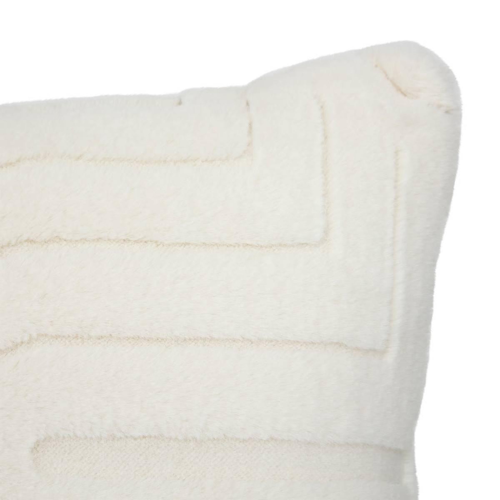 Voir la diapositive 3 : ATMOSPHERA Coussin imitation fourrure  arka  45x45cm ivoire