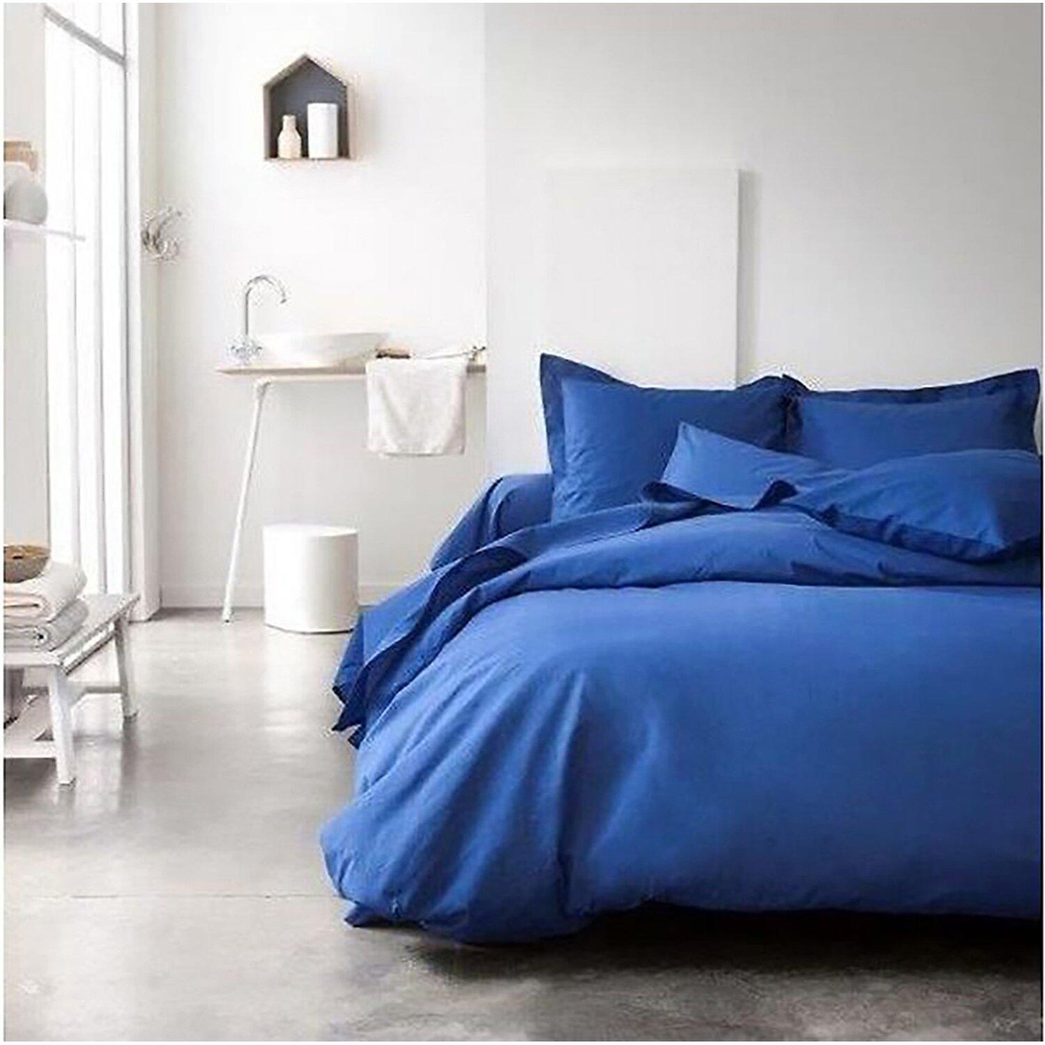 Voir la diapositive 3 : Home collection Taie d'oreiller 75x75 100% coton today jus de myrtille