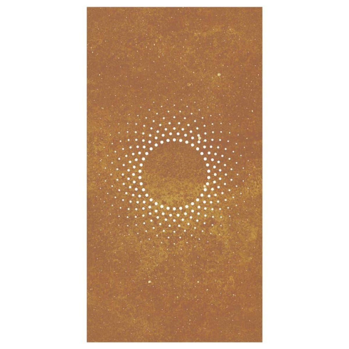 VIDAXL Decoration murale jardin 105x55cm acier corten design du soleil