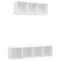 Voir la diapositive 2 : VIDAXL Ensemble de meuble TV 2 pcs Blanc Bois d'ingenierie