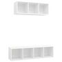 Voir la diapositive 2 : VIDAXL Ensemble de meuble TV 2 pcs Blanc Bois d'ingenierie