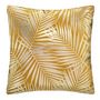 Voir la diapositive 1 : Paris Prix Coussin Déhoussable Velours  Tropicor  40x40cm Ocre