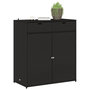 Voir la diapositive 4 : VIDAXL Armoire de rangement de jardin noir 105x55x113cm resine tressee