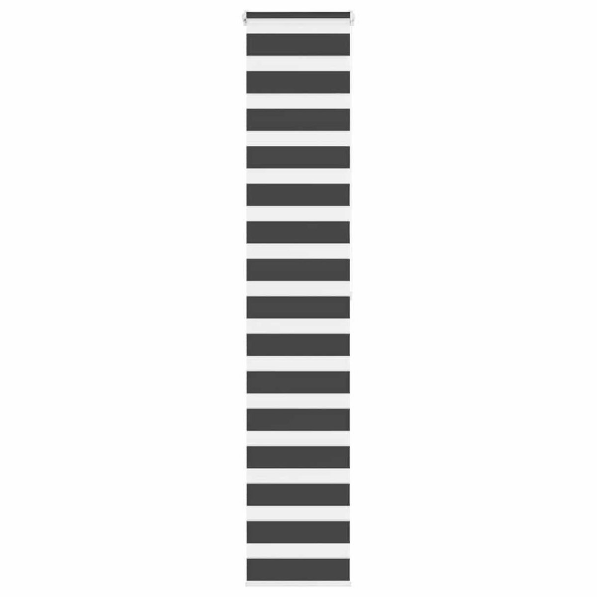 VIDAXL Store zebre noir 50x200 cm largeur du tissu 45,9 cm polyester