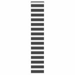 VIDAXL Store zebre noir 50x200 cm largeur du tissu 45,9 cm polyester