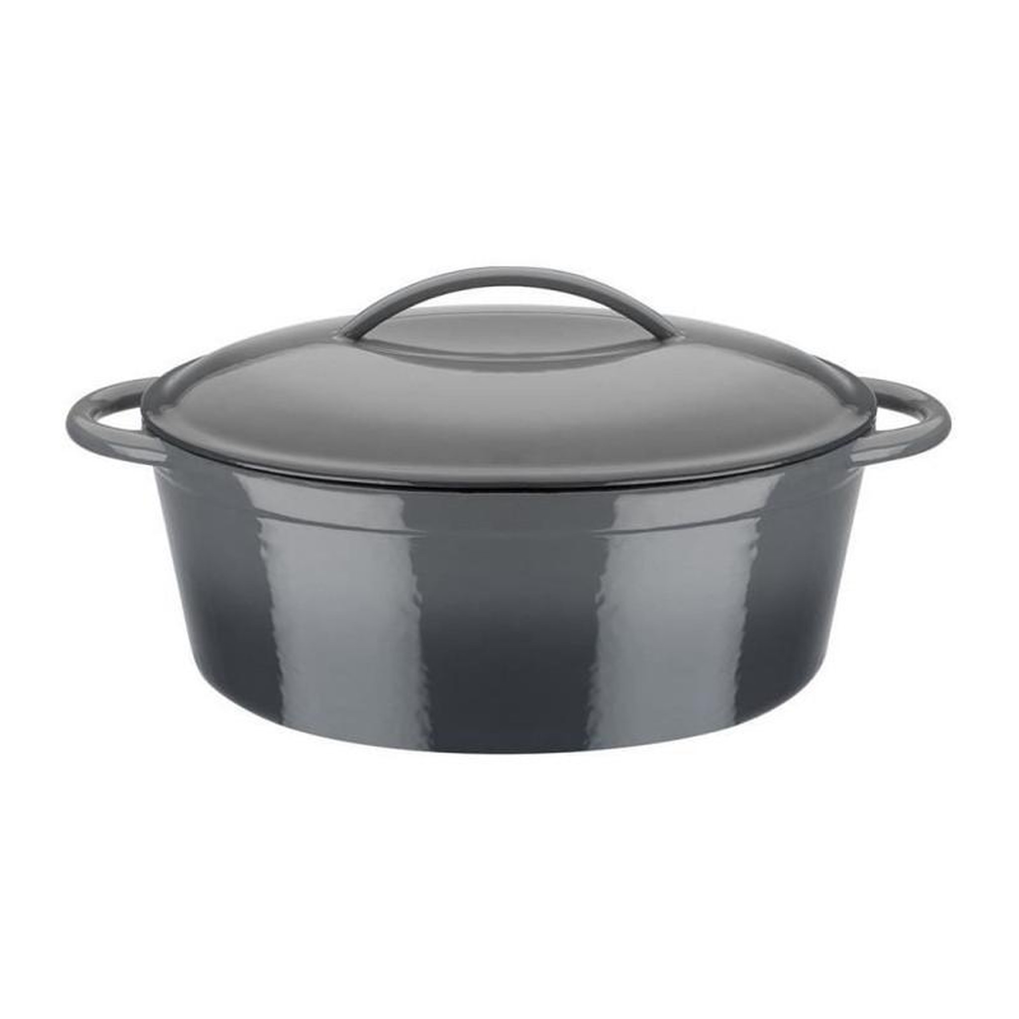 GSW Cocotte fonte massive - GSW - GREY SHADOW - 33 x 25 cm - Ovale - Induction - Gris