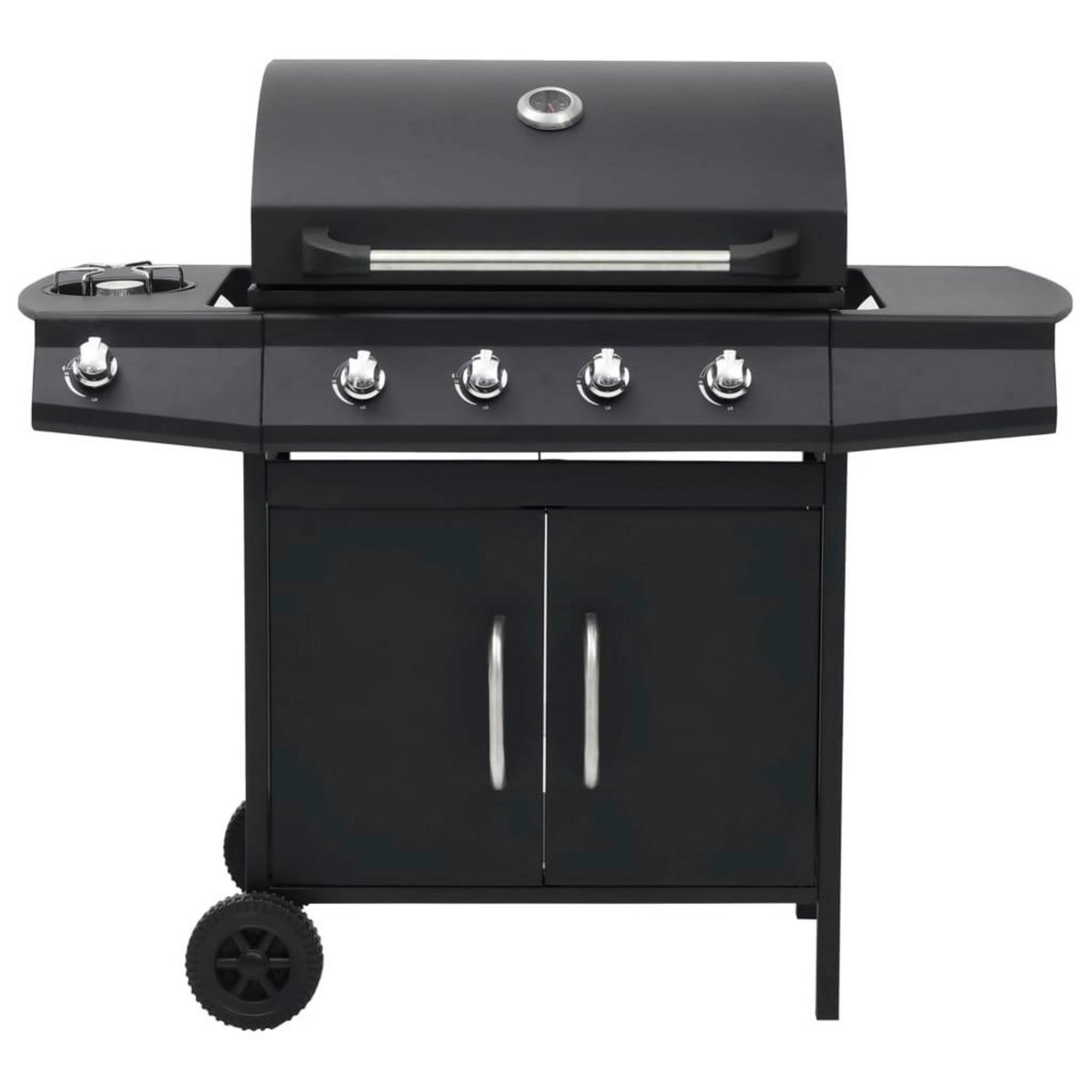 VIDAXL Barbecue a gaz 4+1 zones de cuisson Noir Acier