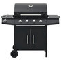 Voir la diapositive 3 : VIDAXL Barbecue a gaz 4+1 zones de cuisson Noir Acier