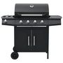 Voir la diapositive 3 : VIDAXL Barbecue a gaz 4+1 zones de cuisson Noir Acier