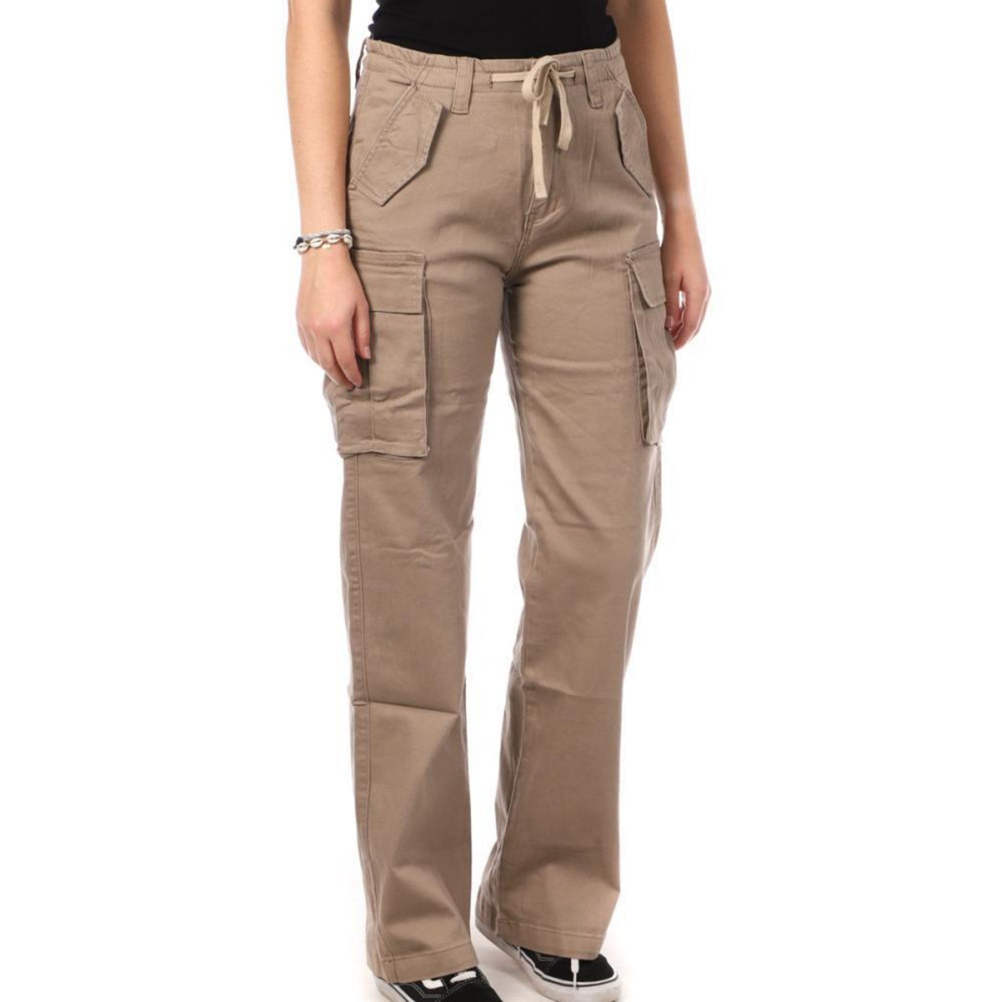 MONDAY PREMIUM Pantalon Taupe Femme Monday Premium Cargo. Coloris disponibles : Marron
