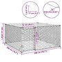 Voir la diapositive 6 : VIDAXL Chenil d'exterieur pour chiens porte 2x2x1 m acier galvanise
