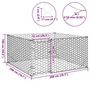 Voir la diapositive 6 : VIDAXL Chenil d'exterieur pour chiens porte 2x2x1 m acier galvanise