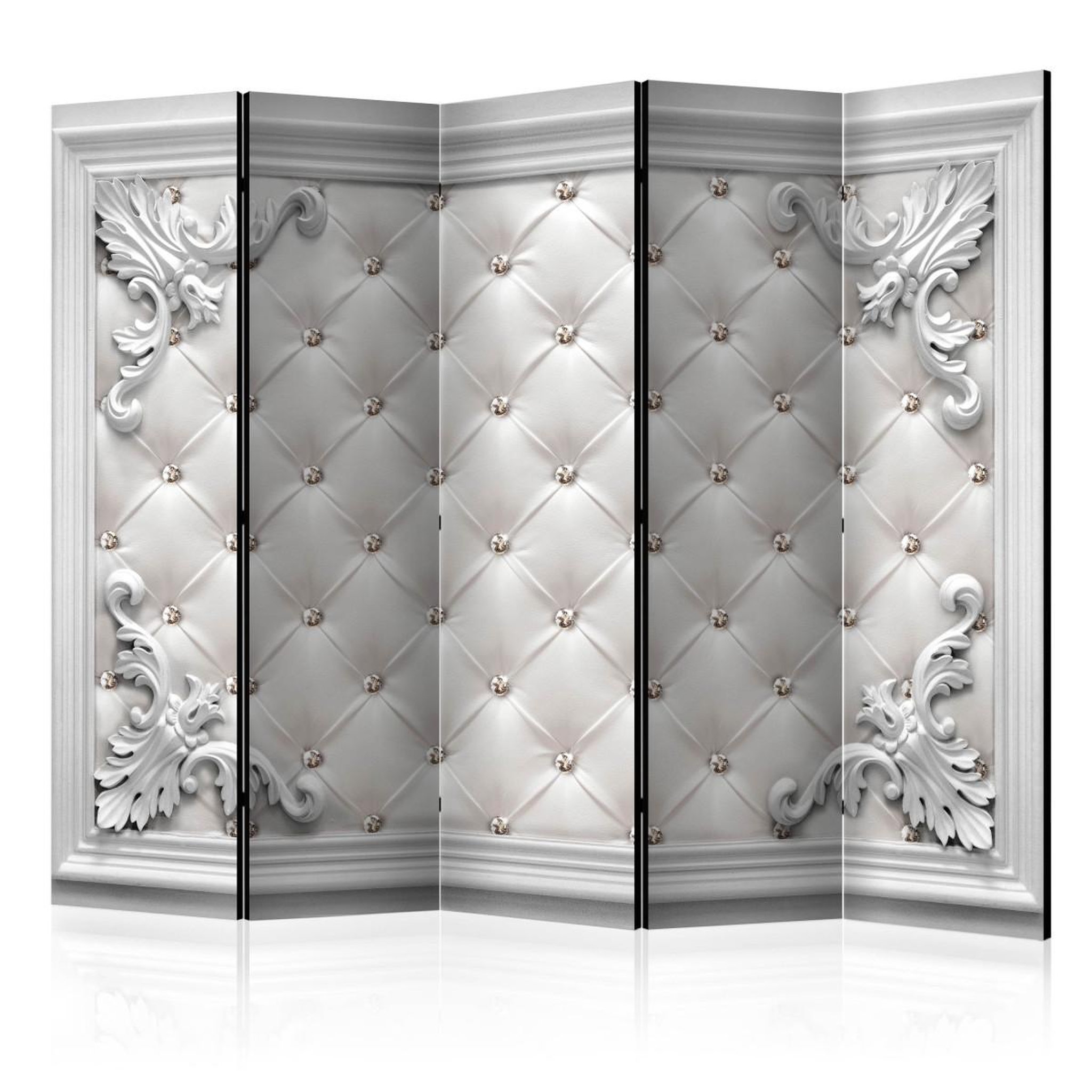 Paris Prix Paravent 5 volets  quilted leather  172x225cm