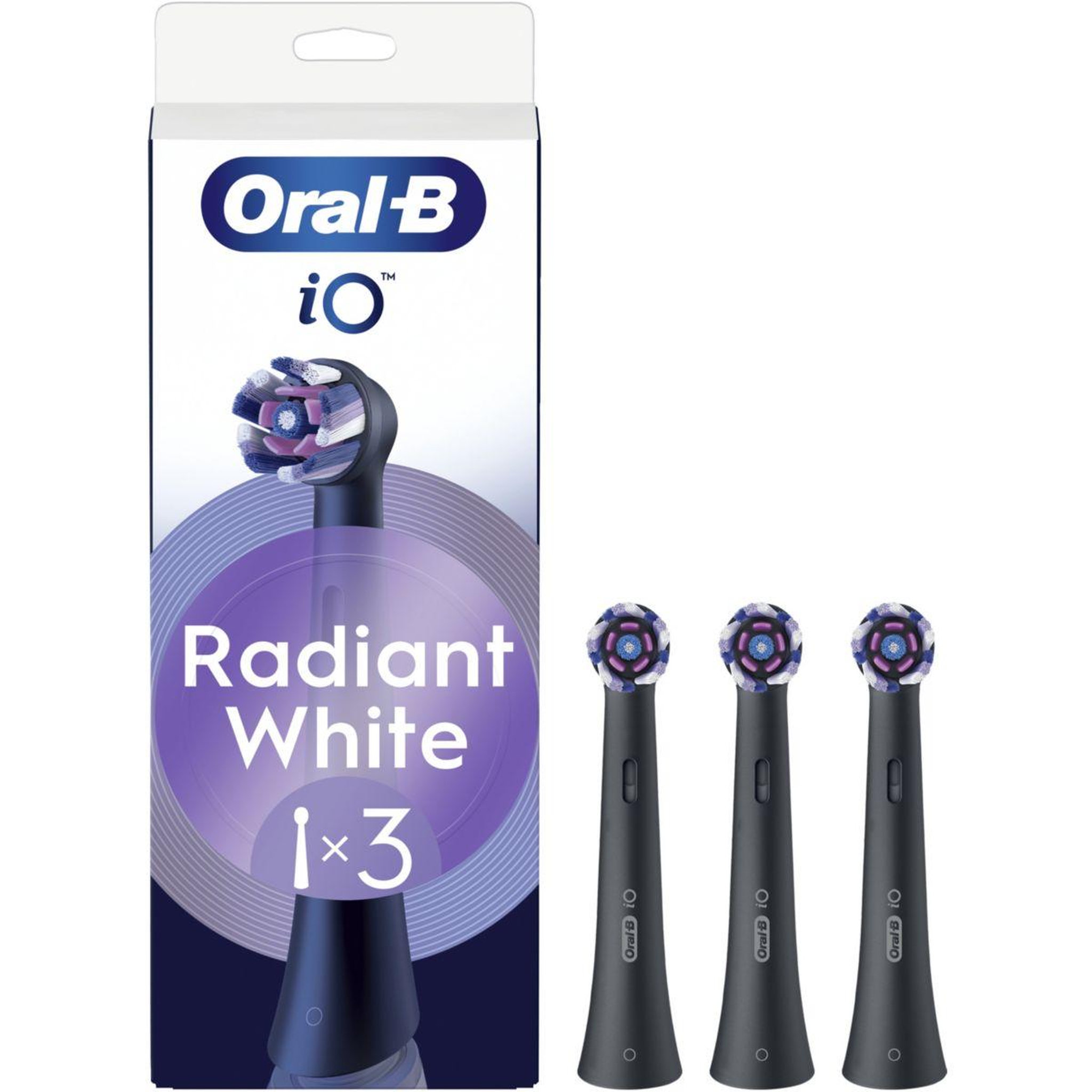 ORAL B Brossette dentaire io radiant white noir x3