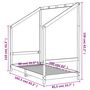 Voir la diapositive 6 : VIDAXL Cadre de lit pour enfant 80x160 cm bois de pin massif