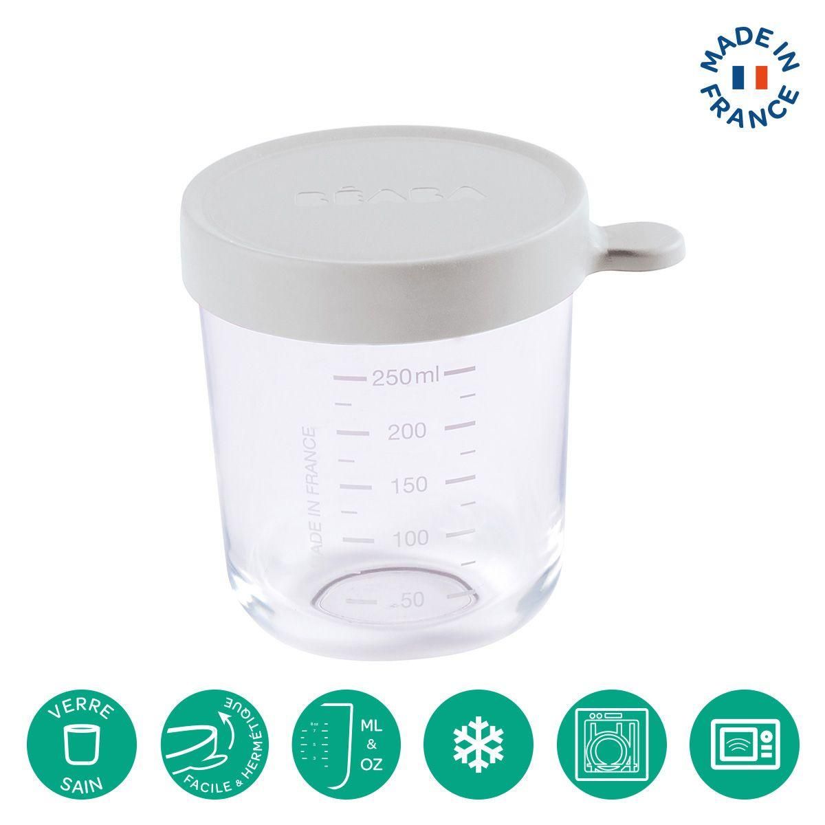 BEABA Pot de conservation verre 250ml light mist