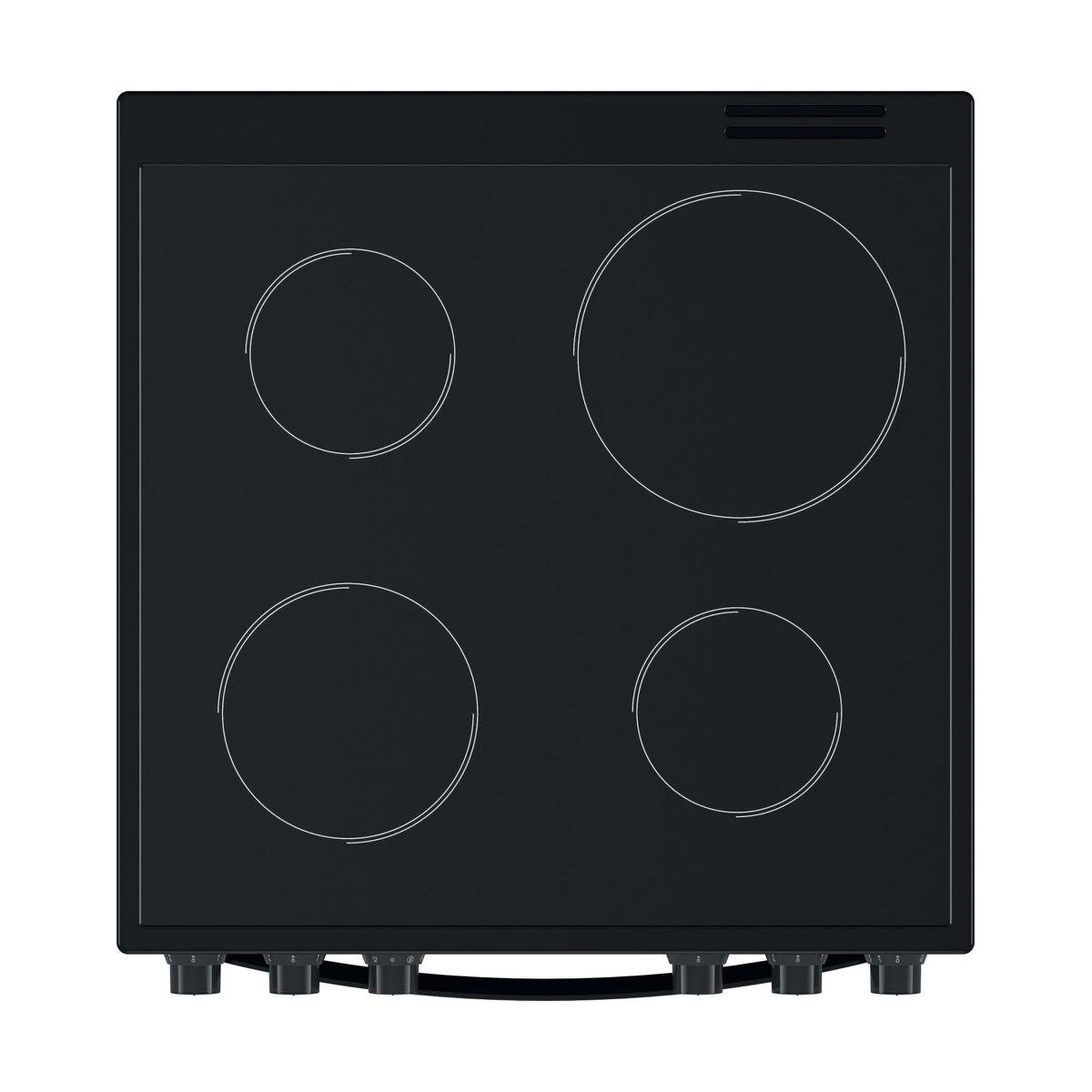 Voir la diapositive 4 : Indesit Cuisinière vitrocéramique IS67V5CCB/FR