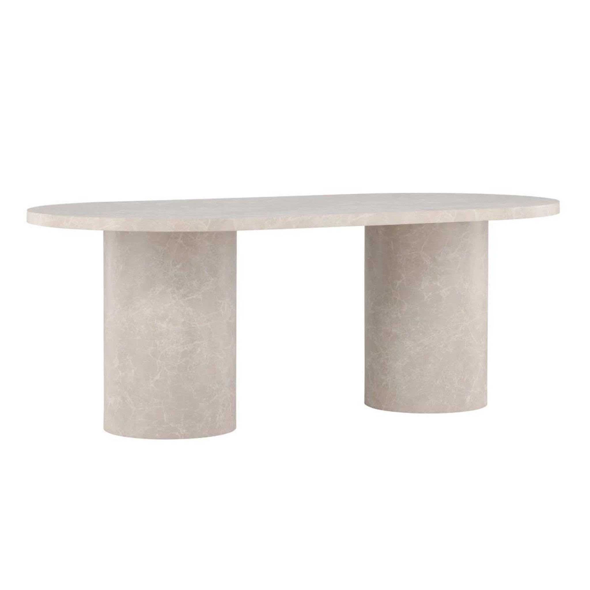 Paris Prix Table à manger effet marbre  narvik  200cm beige