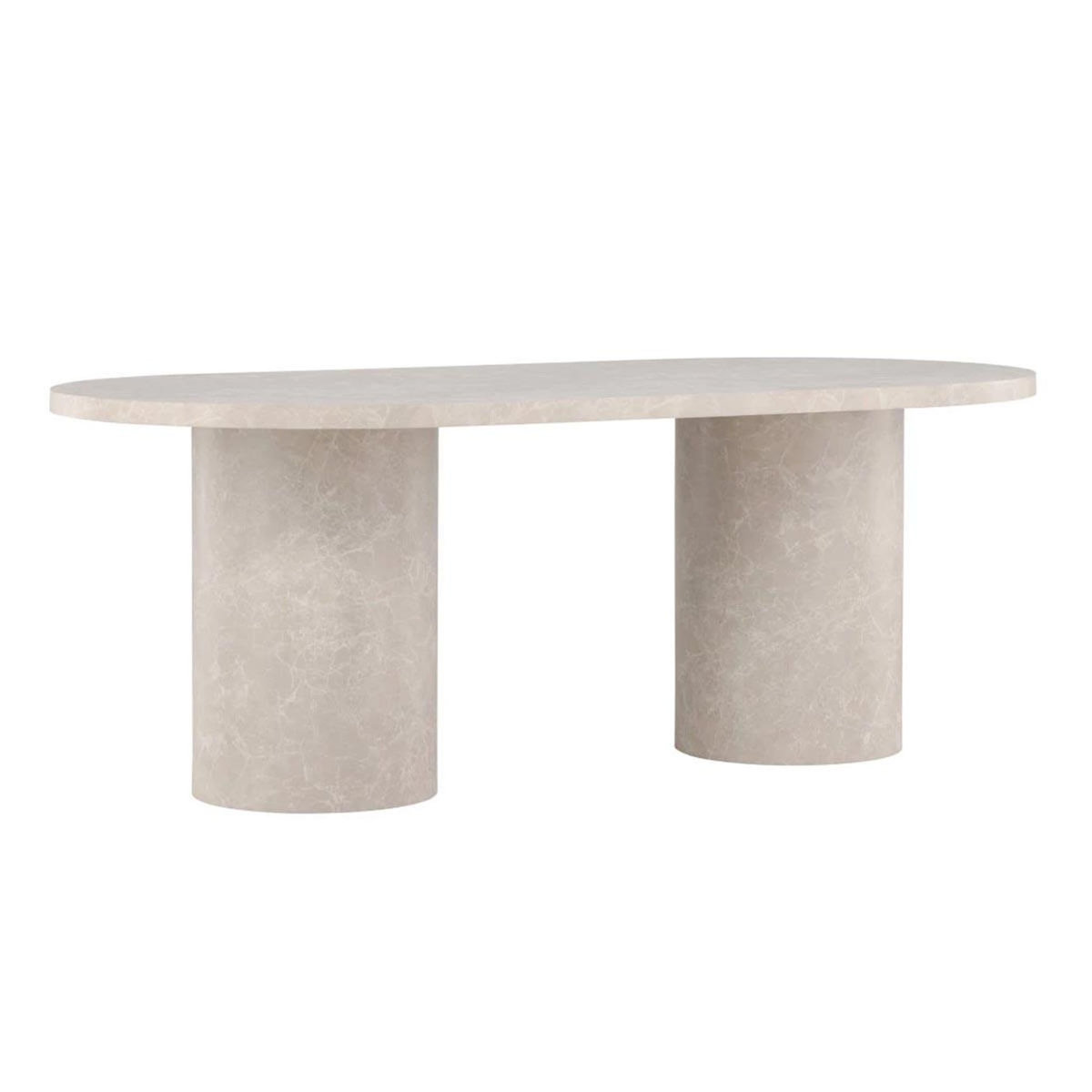 Paris Prix Table à Manger Effet Marbre  Narvik  200cm Beige