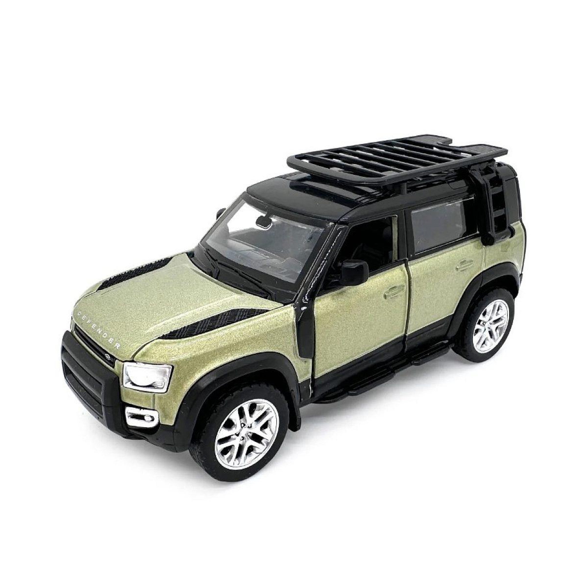 Jamara Land rover defender 110 miniature 1:43 verte 2en1