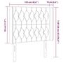 Voir la diapositive 6 : VIDAXL Tete de lit a LED Taupe 103x16x118/128 cm Tissu