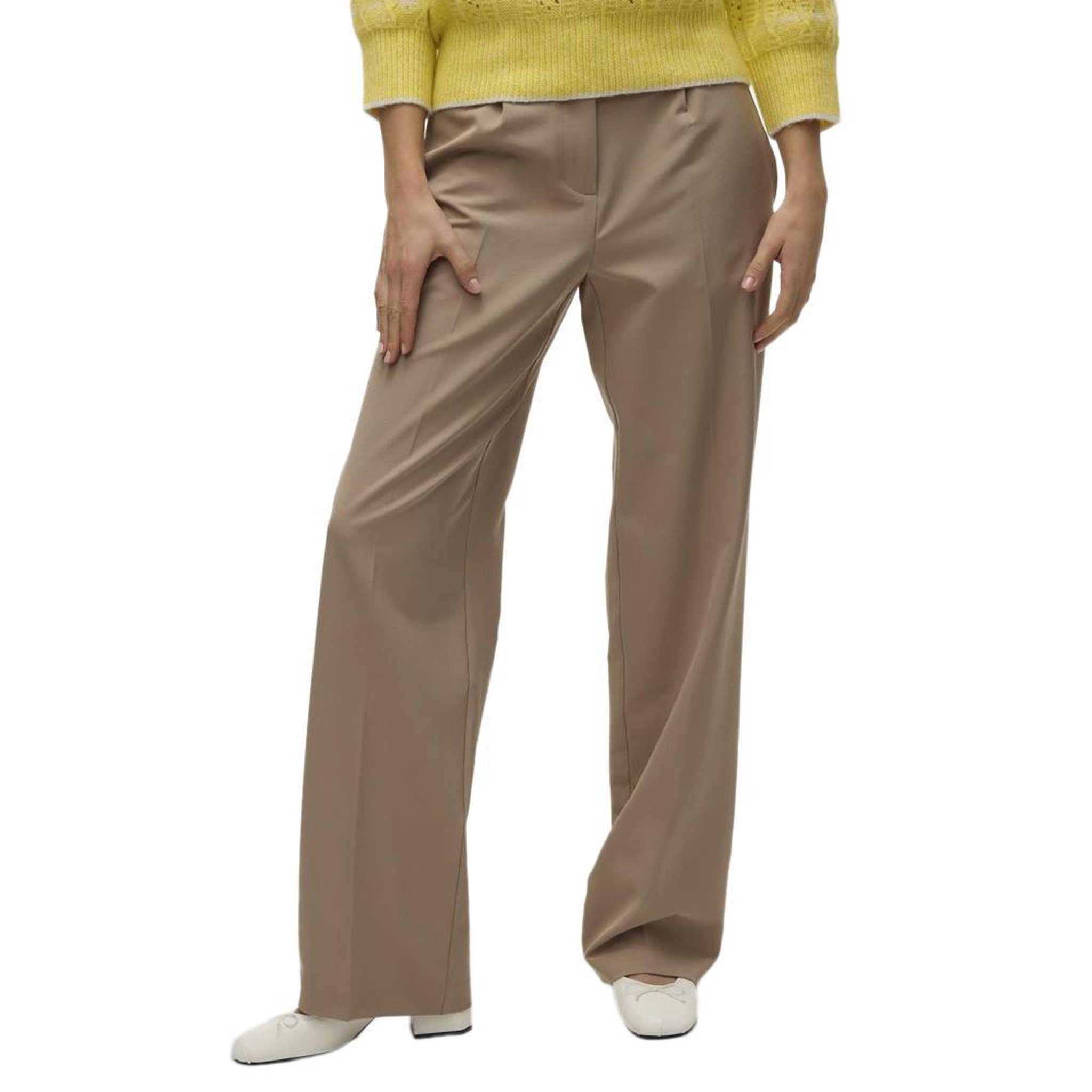 Voir la diapositive 1 : Vero Moda Pantalon Tailleur Camel  Femme Vero Moda Raya