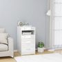 Voir la diapositive 1 : VIDAXL Armoire a tiroirs Blanc brillant 40x50x76 cm Bois d'ingenierie