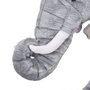 Voir la diapositive 3 : VIDAXL Jouet en peluche Éléphant Gris XXL