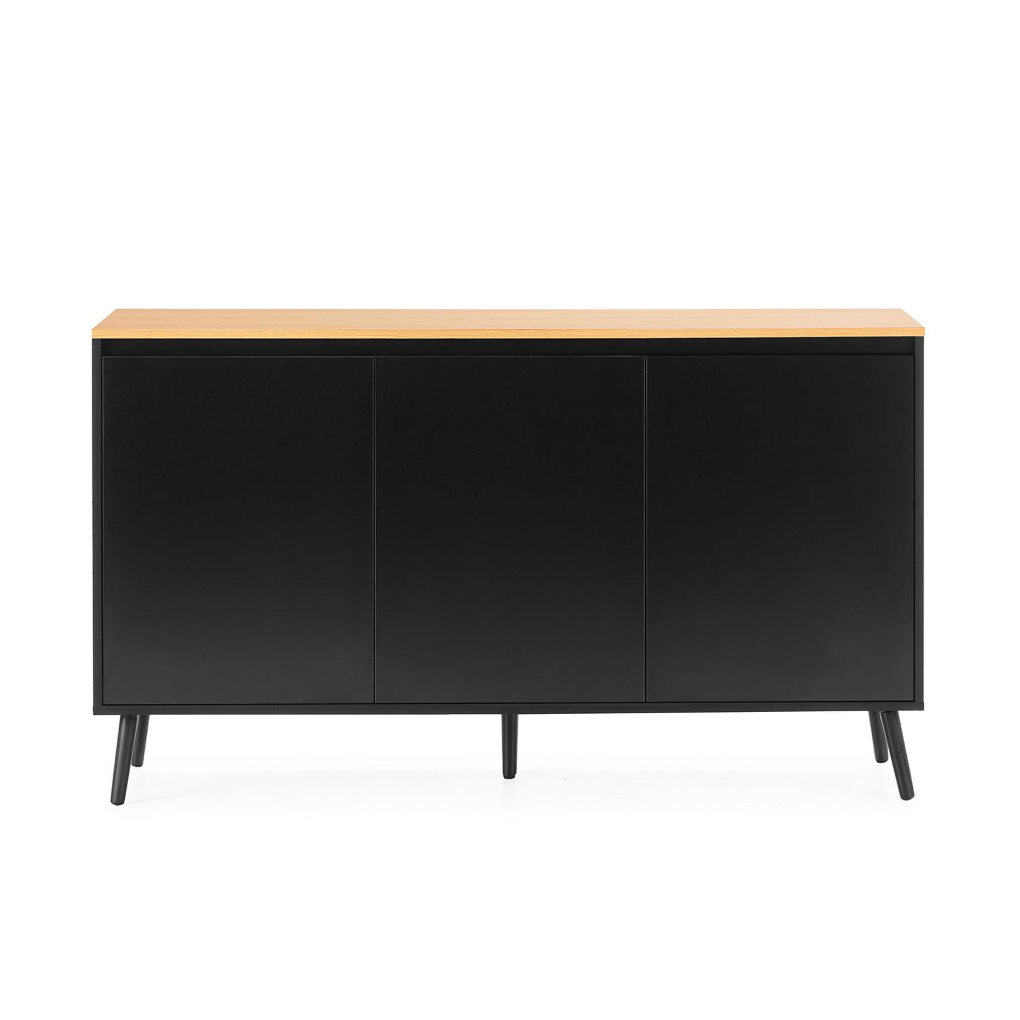 Voir la diapositive 4 : VS VENTA-STOCK Buffet Desi 3 portes couleur Noir