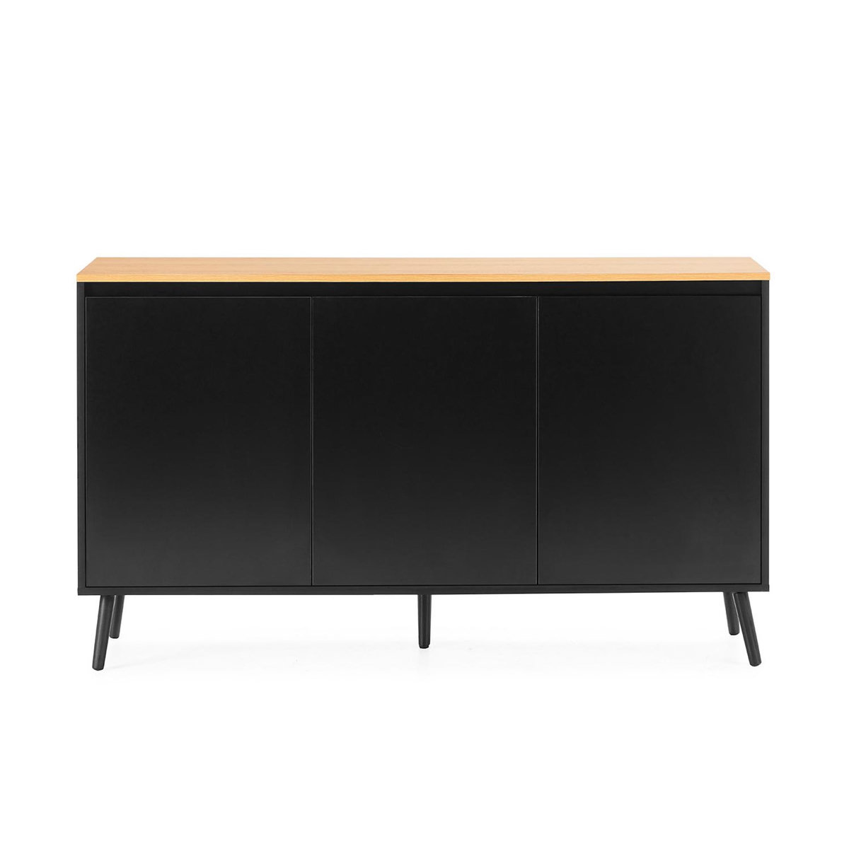 VS VENTA-STOCK Buffet Desi 3 portes couleur Noir