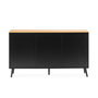 Voir la diapositive 4 : VS VENTA-STOCK Buffet Desi 3 portes couleur Noir