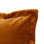 Voir la diapositive 2 : ATMOSPHERA Coussin Déco Flanelle  Cuddly  53x53cm Jaune Cumin
