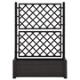 Voir la diapositive 3 : VIDAXL Jardiniere avec treillis 100x43x142 cm PP Anthracite